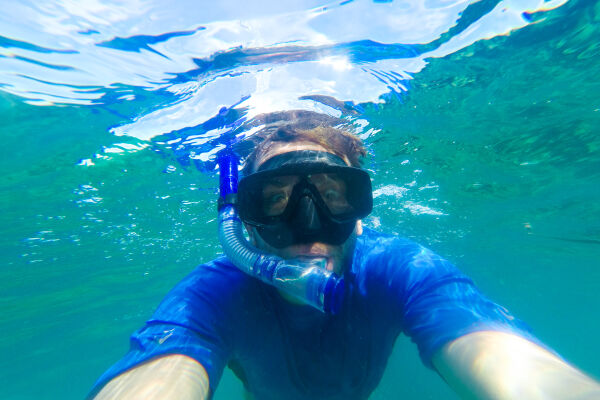 underwater self-portrait