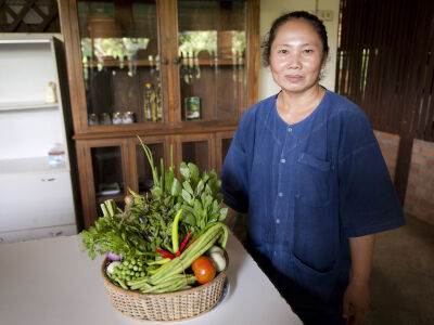 Excellent cookery lessons at idyllic Khum Lanna