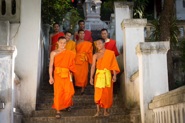 See a kaleidoscope of colour in Luang Prabang